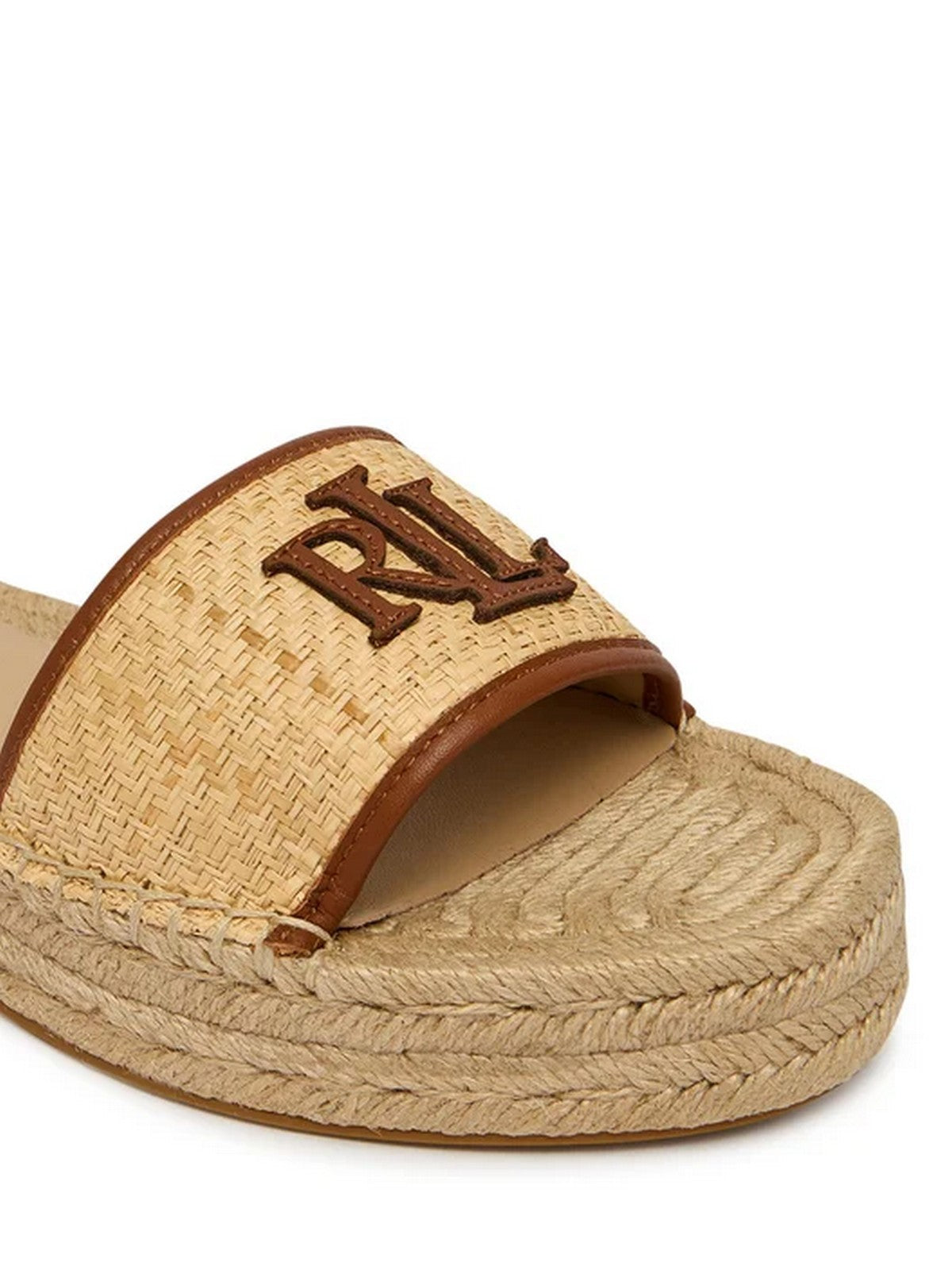 LAUREN RALPH LAUREN Ciabatta Donna 802P06398 003 NATURAL/LAUREN TAN