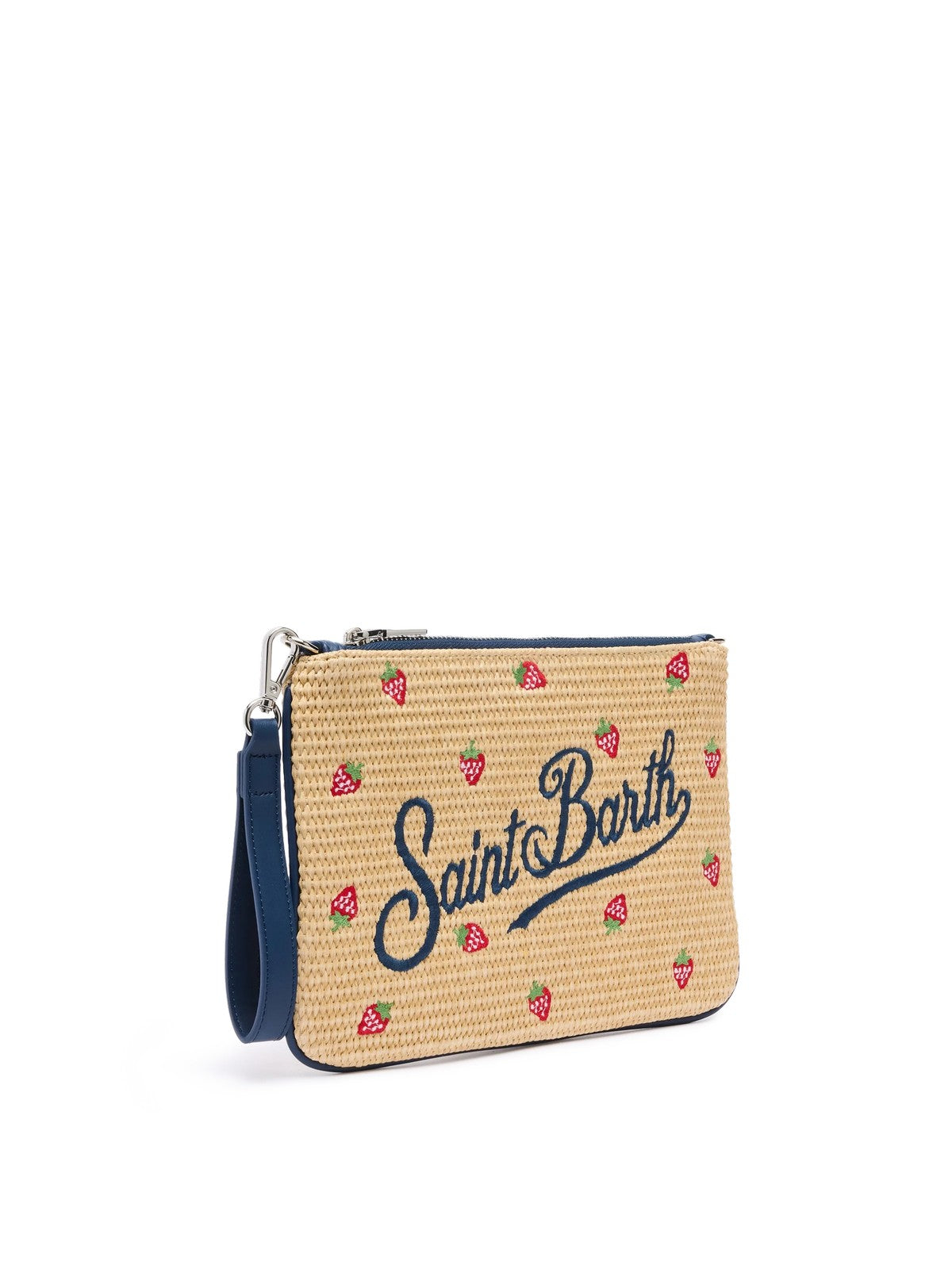MC2 SAINT BARTH Pochette Donna PARISIENNE STRAW 00180H STRAWBERRY 41 EMB gioboutiqueweb