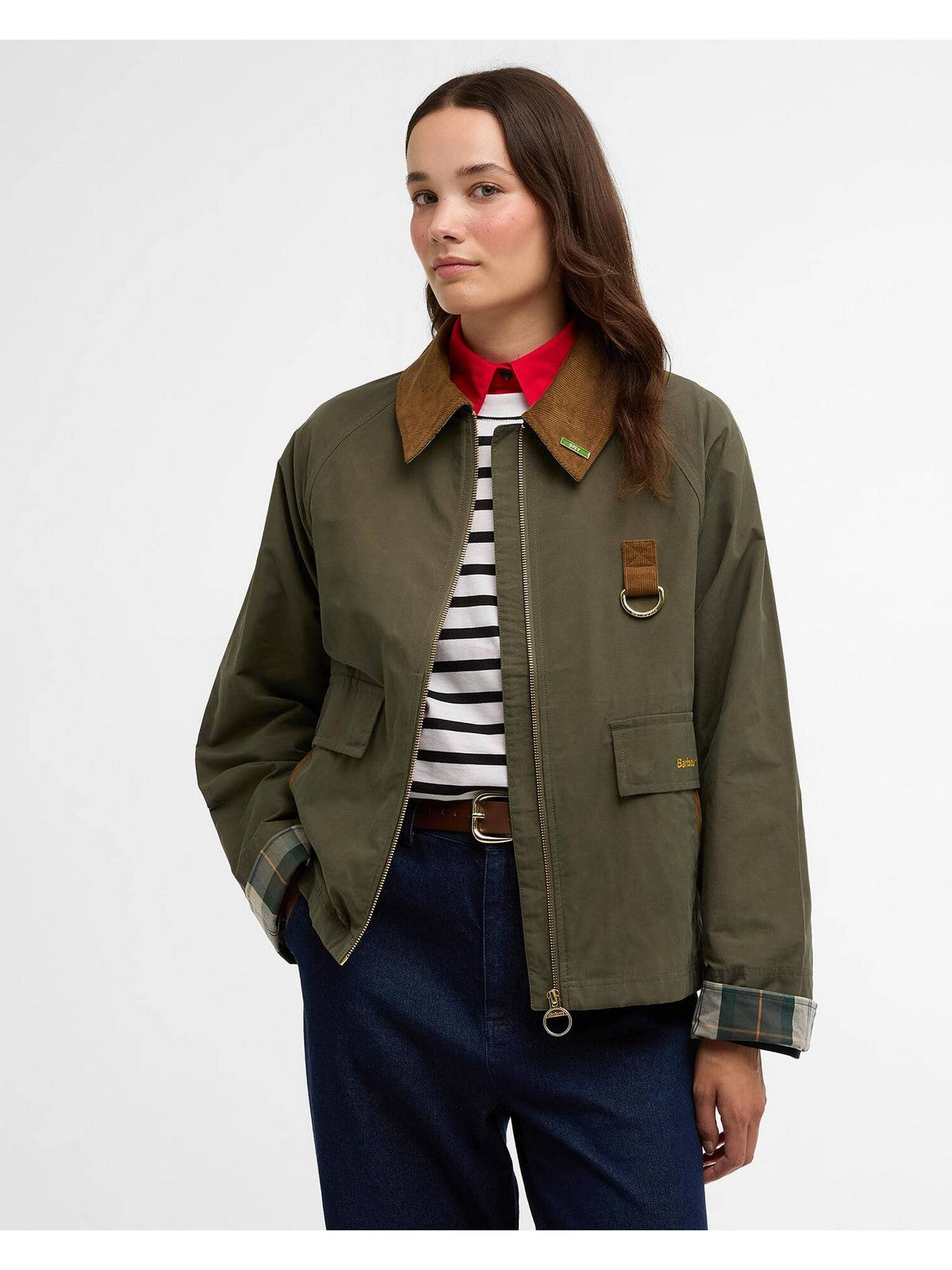 BARBOUR Giubbino Donna ICONS SPEY SHOWERPROOF LSP0311 OL72 IVY GREEN/ANCIENT