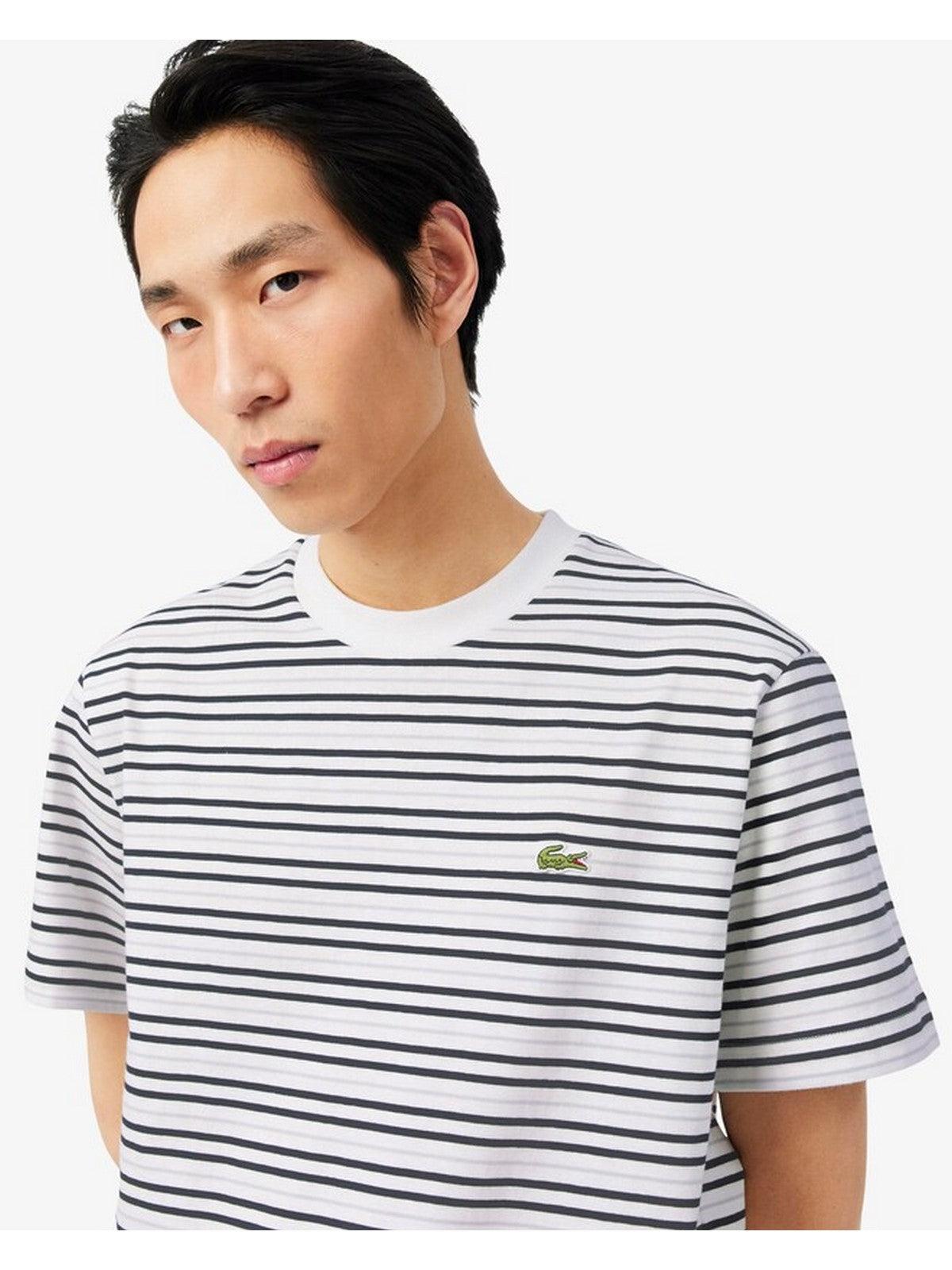 LACOSTE T-shirt Uomo TH0874 7XI NERO/BIANCO