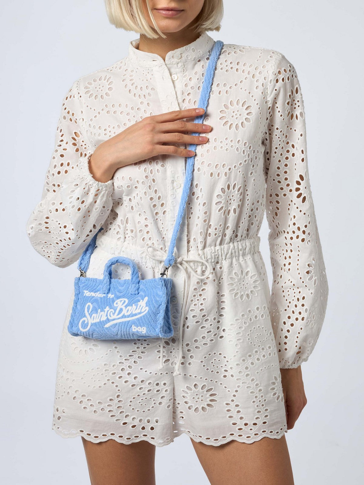 MC2 SAINT BARTH Pochette Donna PHONE BAG 00194F Blu gioboutiqueweb