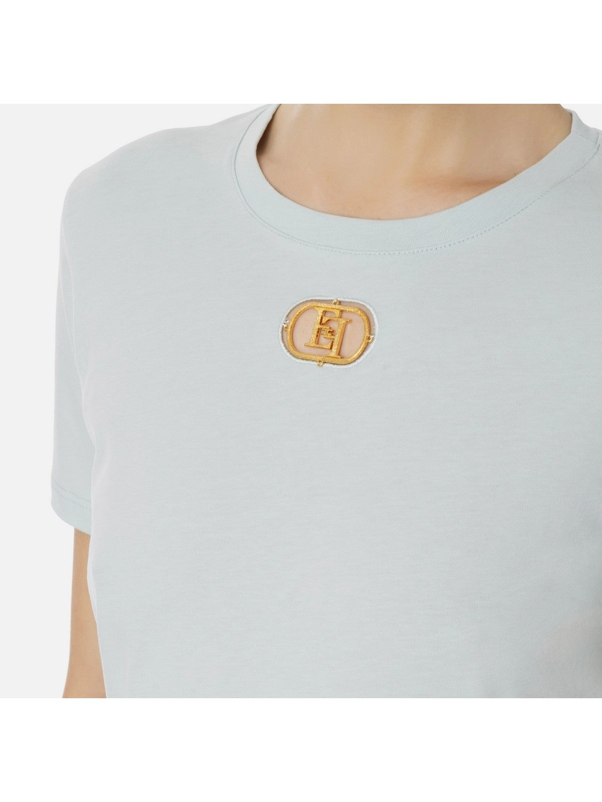 ELISABETTA FRANCHI T-shirt i typowa kobieta MA52N41E2 Green Bv9