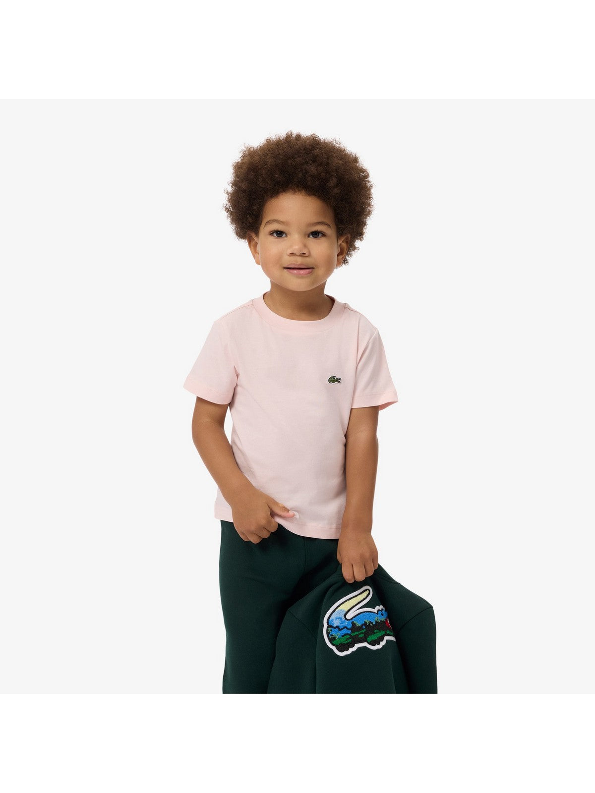 LACOSTE KIDS T-shirt Unisex bambino LCB CORE TEE 847025 AL5 Rosa