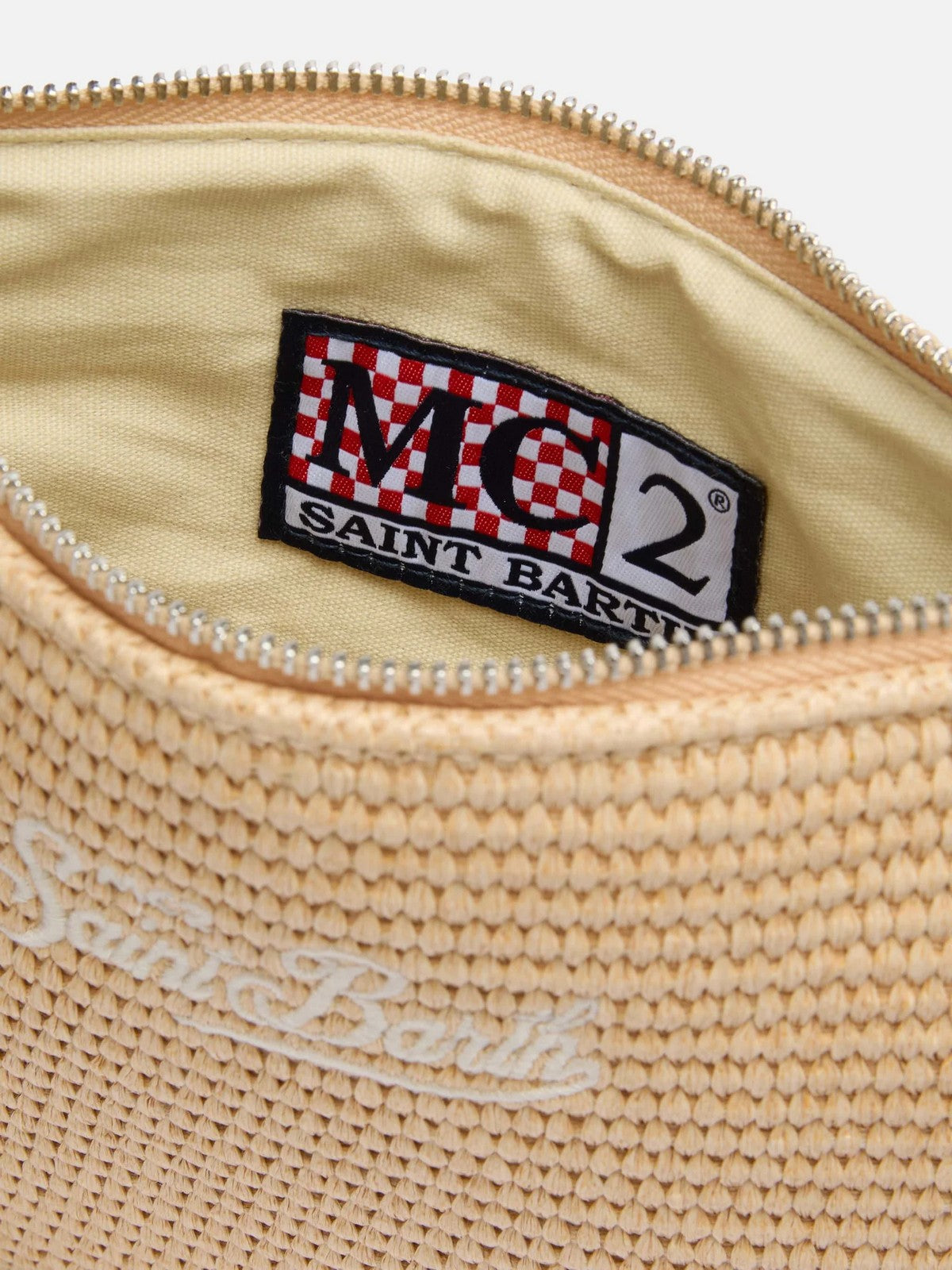MC2 SAINT BARTH Pochette Donna PARISIENNE STRAW 06521H Beige gioboutiqueweb