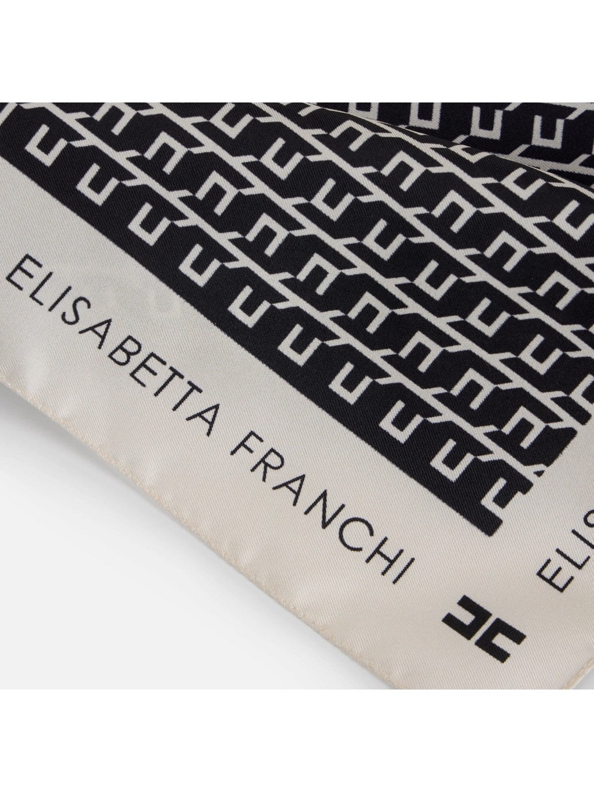 ELISABETTA FRANCHI Foulard Donna FO15F56E2 EF3 NERO/MILK