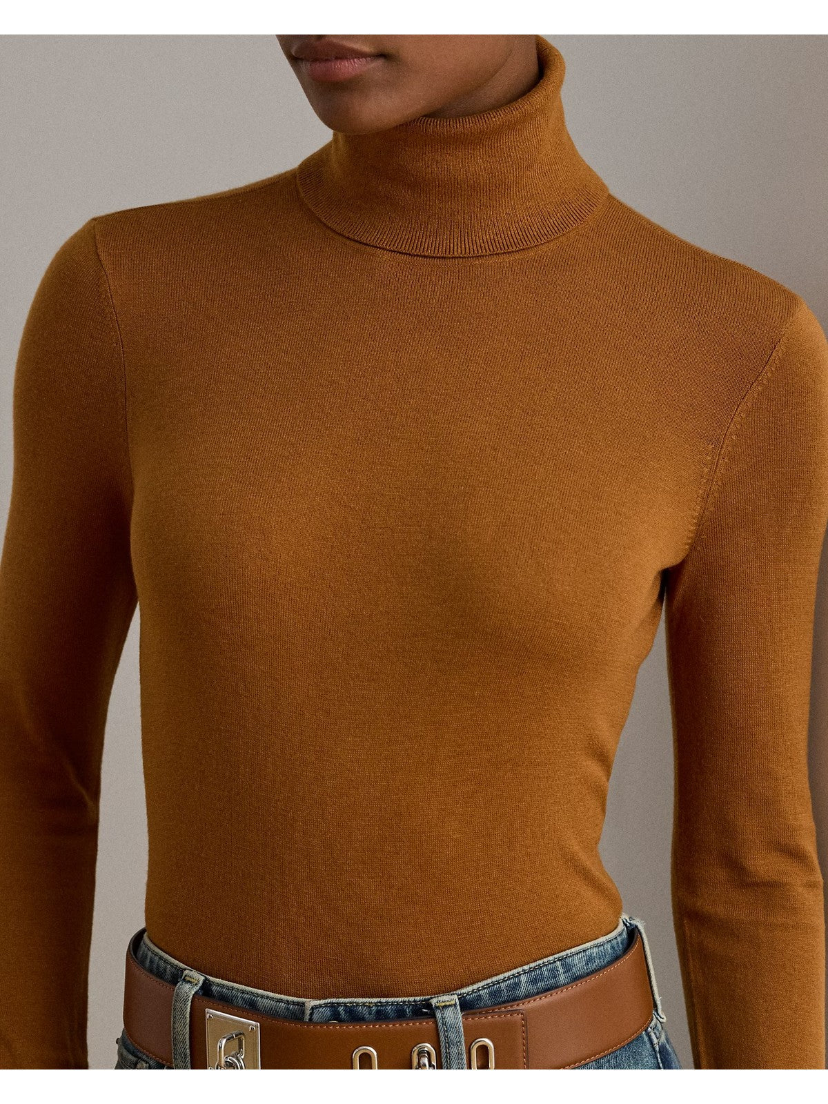 LAUREN RALPH LAUREN Maglione Donna ZOE-LONG SLEEVE-PULLOVER 200940470 020 CINNAMON BARK