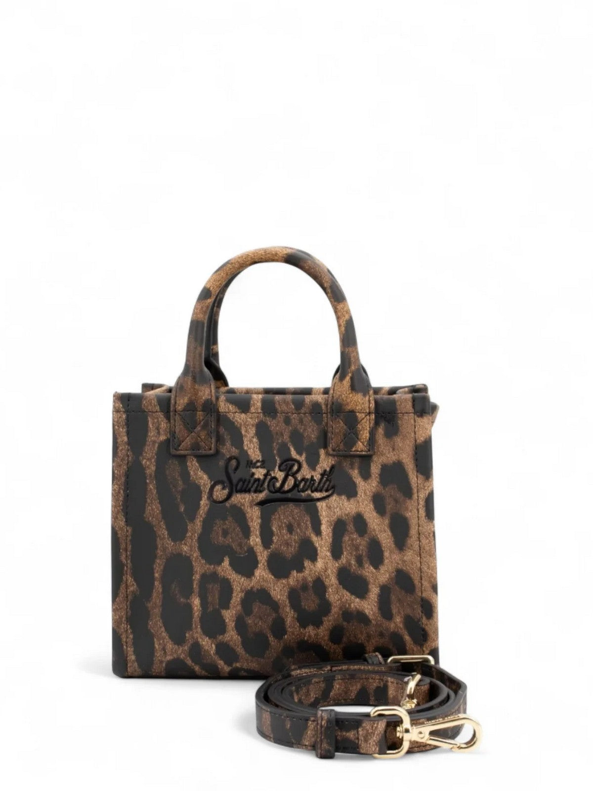 MC2 SAINT BARTH Borsa Donna VANITY BAG MINI 00761I PRINTED LEOPARD LEATHER 12