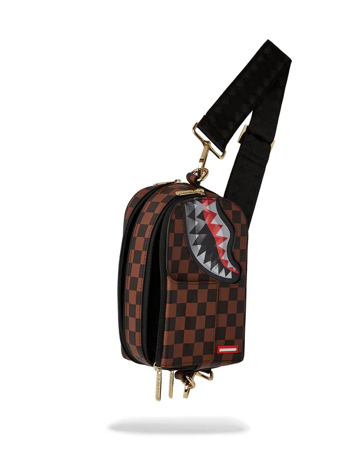 SPRAYGROUND Tracolla Uomo SIP LENTICULAR CHOMP BACKPACK SLING 910B6521NSZ Marrone gioboutiqueweb