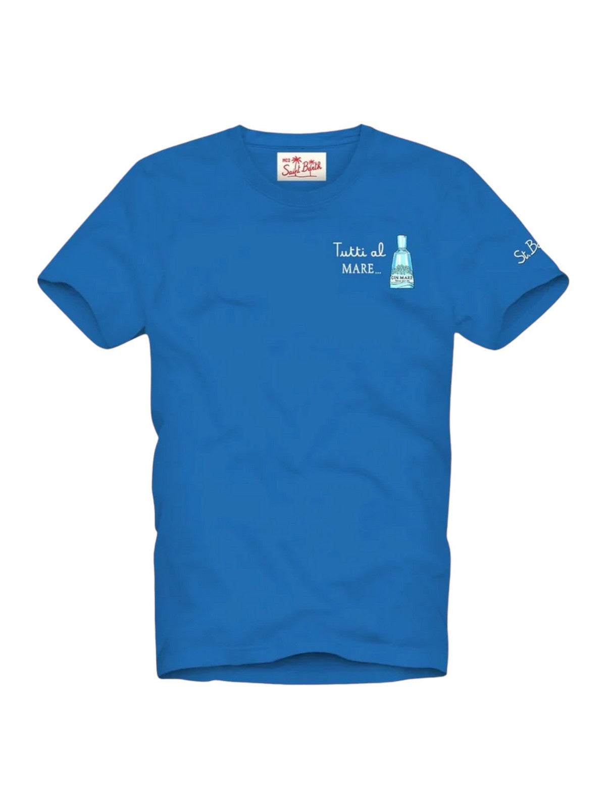 Mc2 Saint Barth T-shirt and Tshirt Man 03789F blue pole