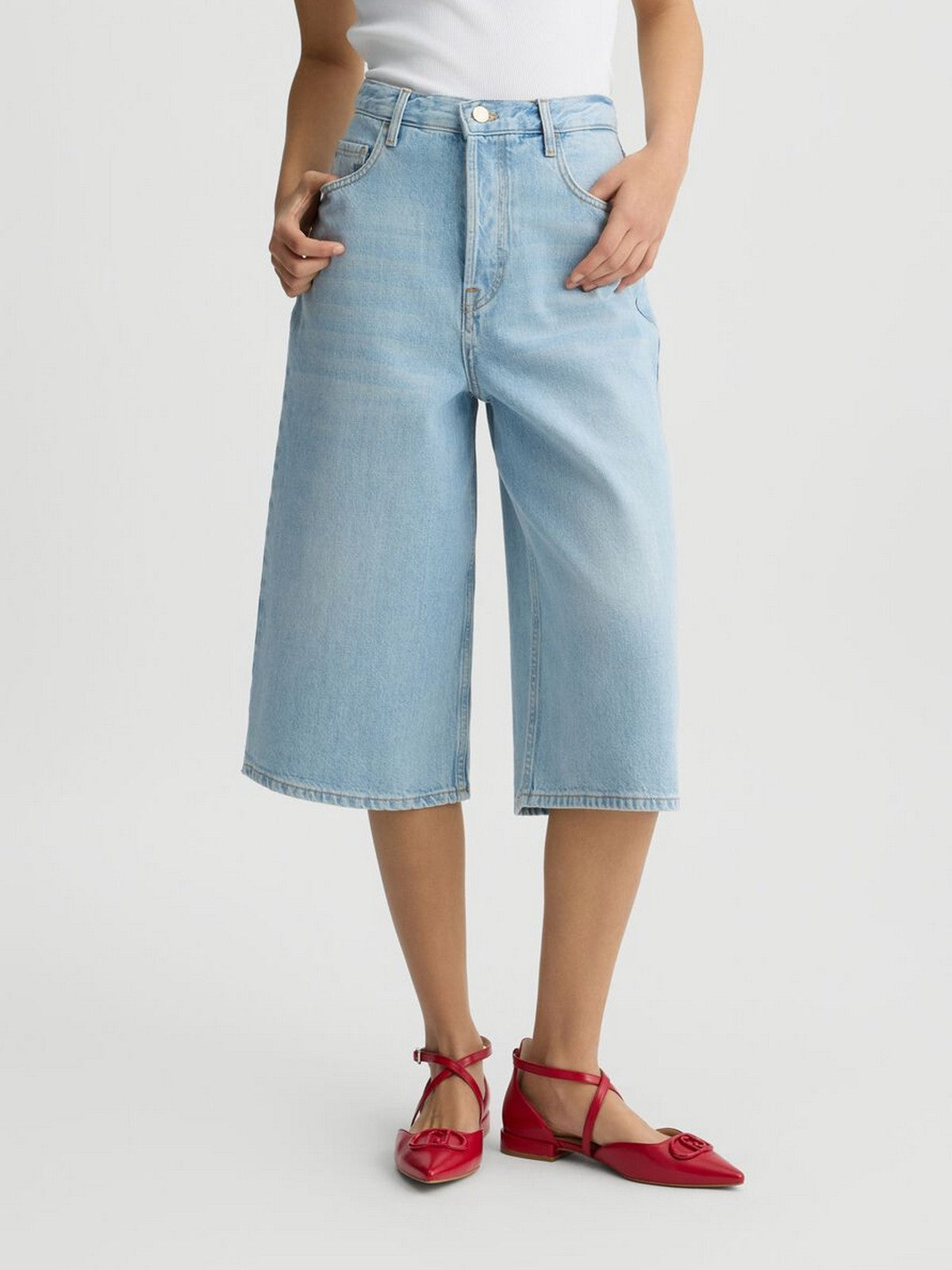 LIU JO BLUE DENIM Bermuda Donna UA5187D4854 78840 Blu gioboutiqueweb