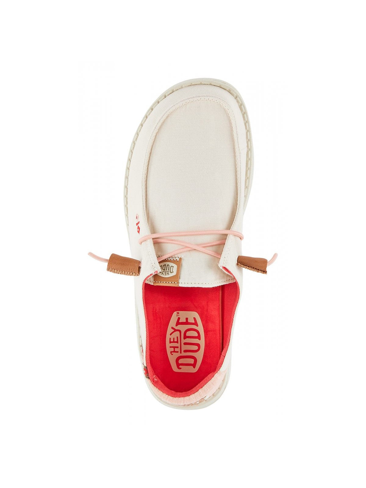 HEY DUDE Mocassino Donna Wendy Chambray Boho HD.40729 106 Bianco gioboutiqueweb