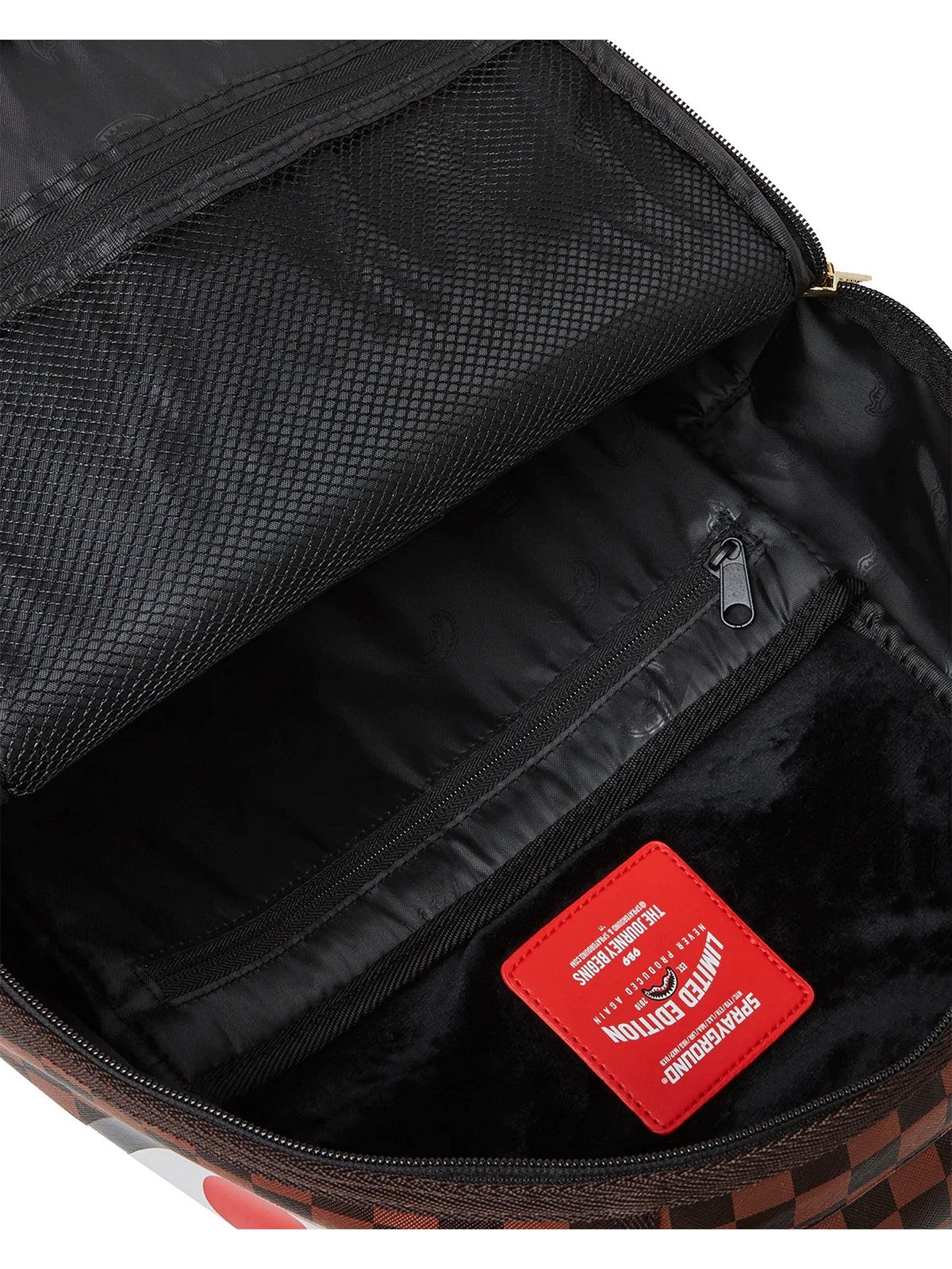 SPRAYGROUND Zaino Uomo SHARKS IN PARIS LENTICULAR CHOMP 910B5724NSZ Marrone gioboutiqueweb