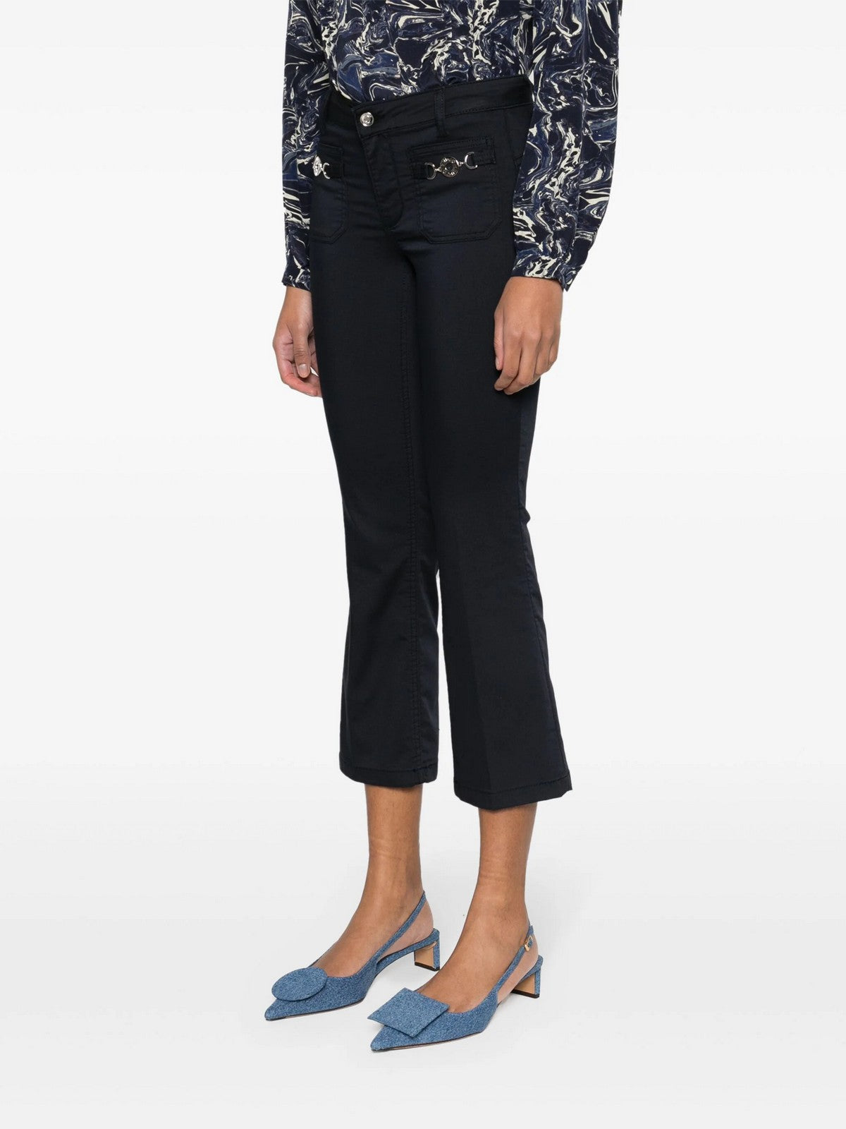 LIU JO WHITE Pantalone Donna MA4291T7144 93921 Blu gioboutiqueweb