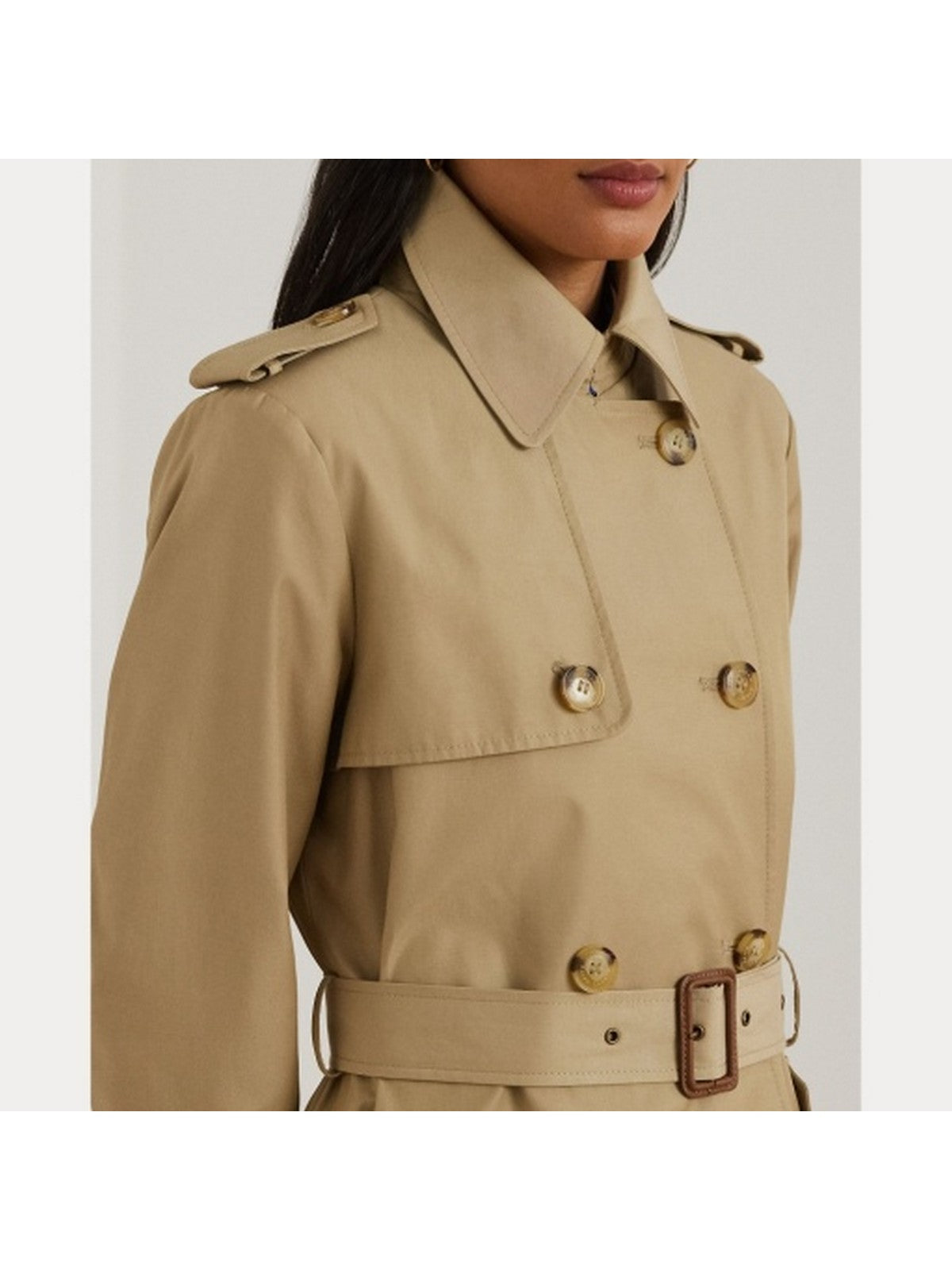 LAUREN RALPH LAUREN Trench Donna DB BLT RN38 297967122 002 Marrone gioboutiqueweb
