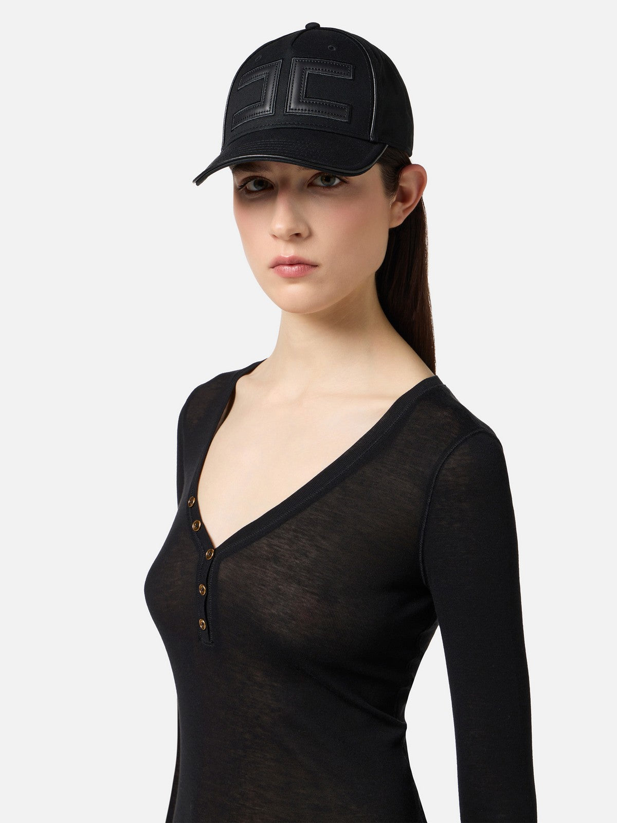 ELISABETTA FRANCHI Cappello Donna CL21F57E2 110 Nero gioboutiqueweb
