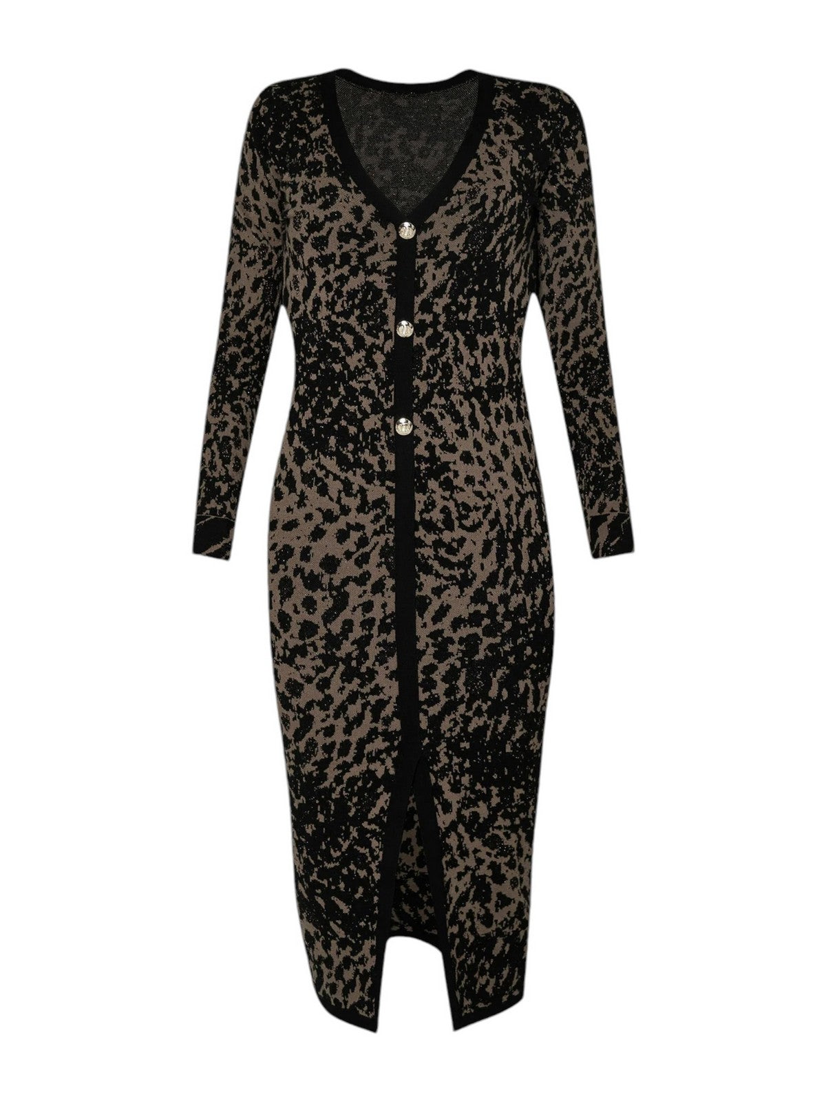 LIU JO BLACK Abito Donna CF4431MA95H N9851 Marrone gioboutiqueweb