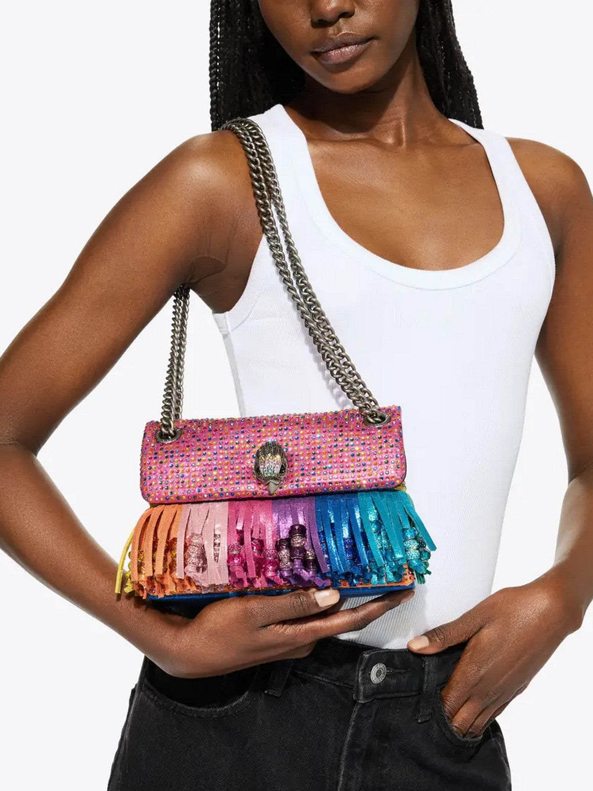 KURT GEIGER Borsa Donna 690-MINI KENSINGTON FRINGES 5607169609 MULT/OTHER MULT/OTHER