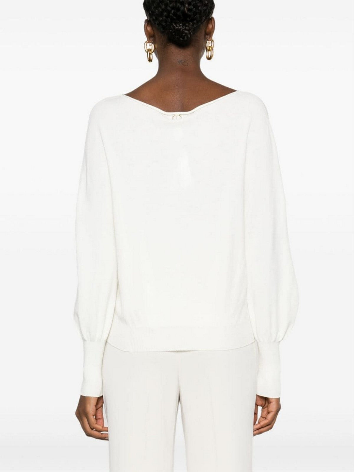 TWINSET Maglione Donna 242TP3500 00282 Bianco gioboutiqueweb