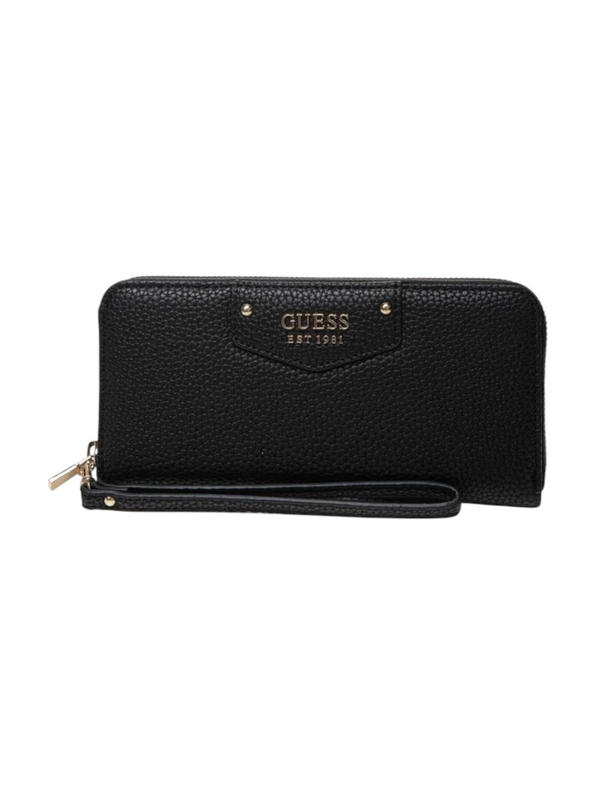 GUESS Portafoglio Donna ECO BRENTON SLG LRG ZIP AROUND SWVG83 90146 BLA BLACK gioboutiqueweb