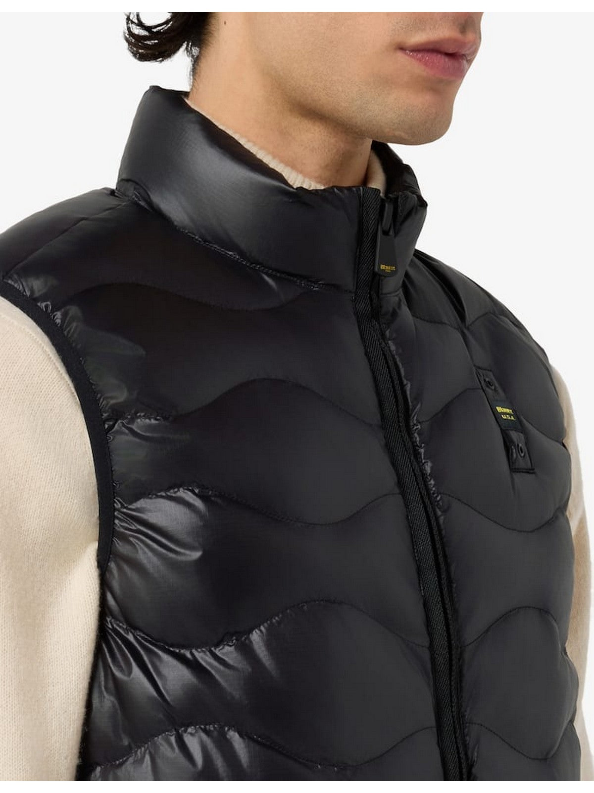 BLAUER Gilet Uomo DANNY 25SBLUX02230 005958 999 Nero gioboutiqueweb