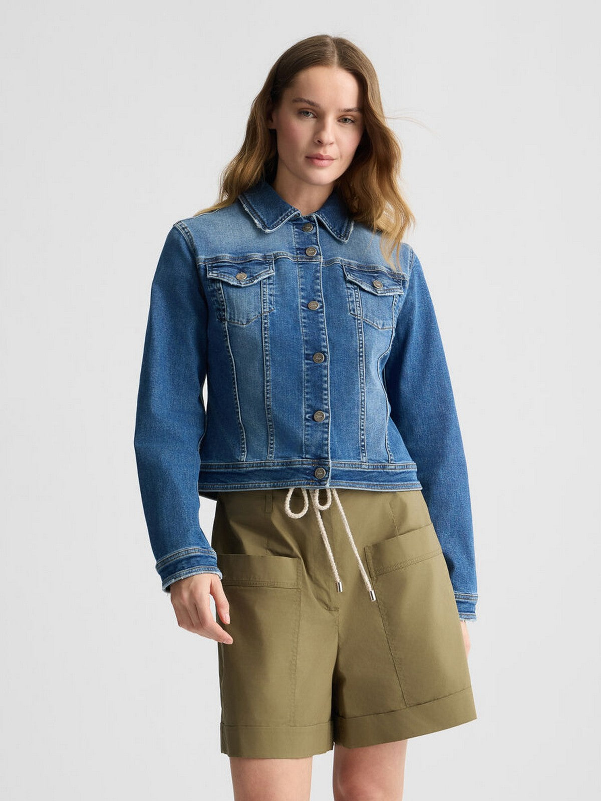 LIU JO BLUE DENIM Giubbino Donna UA5046DS615 78849 Blu gioboutiqueweb