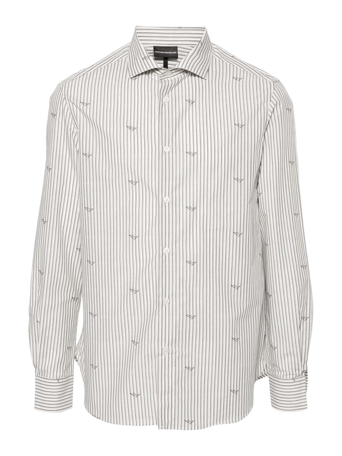 EMPORIO ARMANI Camicia Uomo 3D1C86 1K3LZ F1H0 Grigio gioboutiqueweb