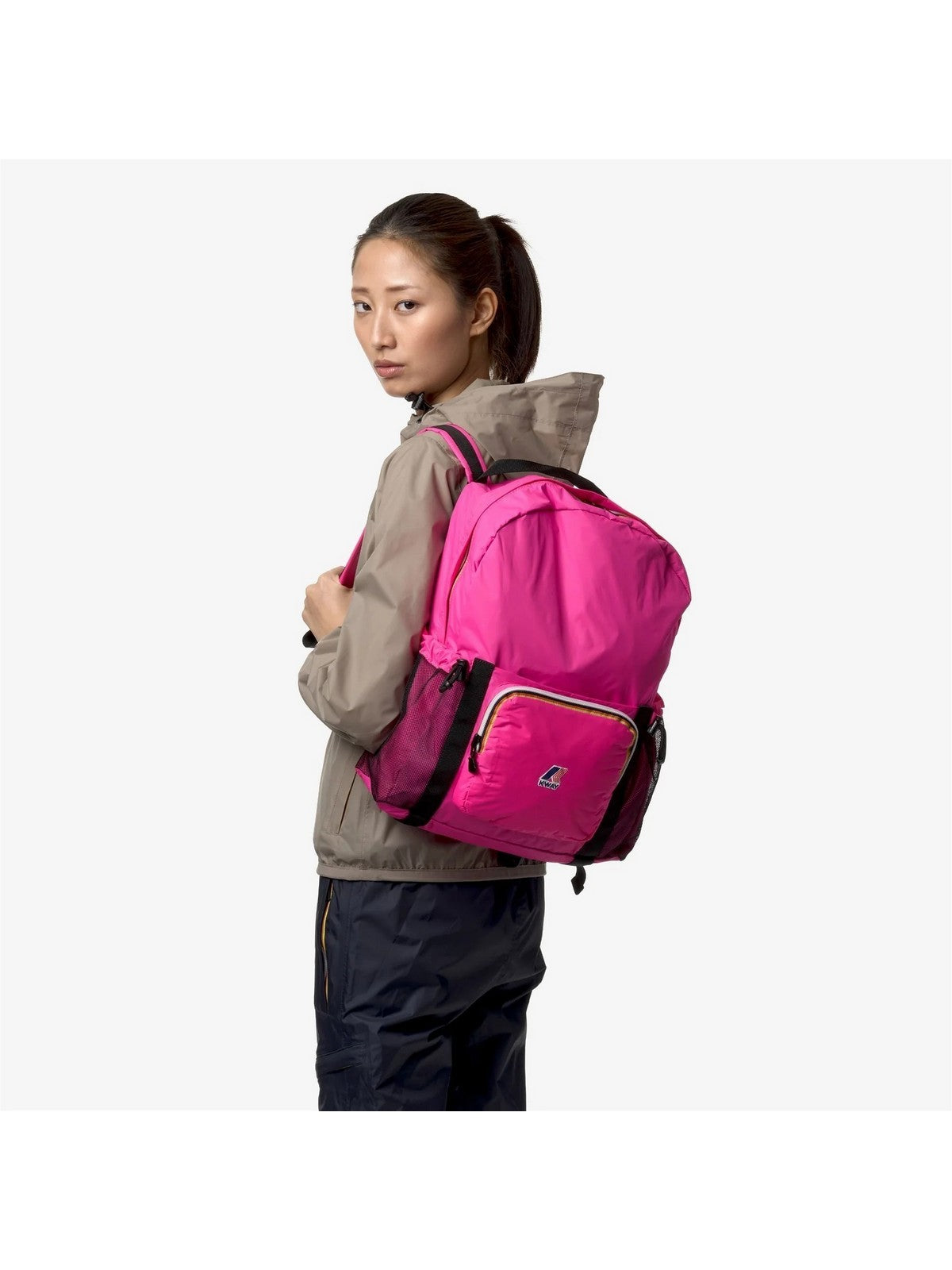 K-way Woman Backpack K1128BW X1B Rosa