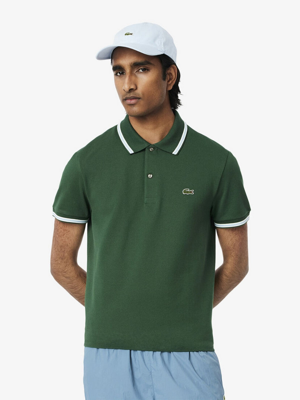 LACOSTE T-Shirt e Polo Uomo PH9875 132 Verde gioboutiqueweb