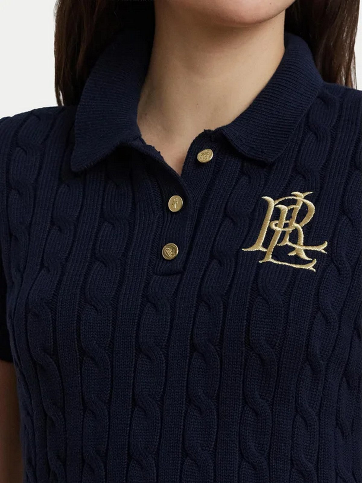 LAUREN RALPH LAUREN Polo Donna NATRISSA-SHORT SLEEVE-PULLOVER 200932224 002 LAUREN NAVY