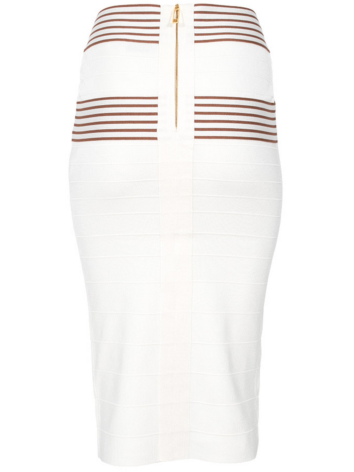 ELISABETTA FRANCHI Gonna Donna GK16S61E2 AQ6 AVORIO/CUOIO