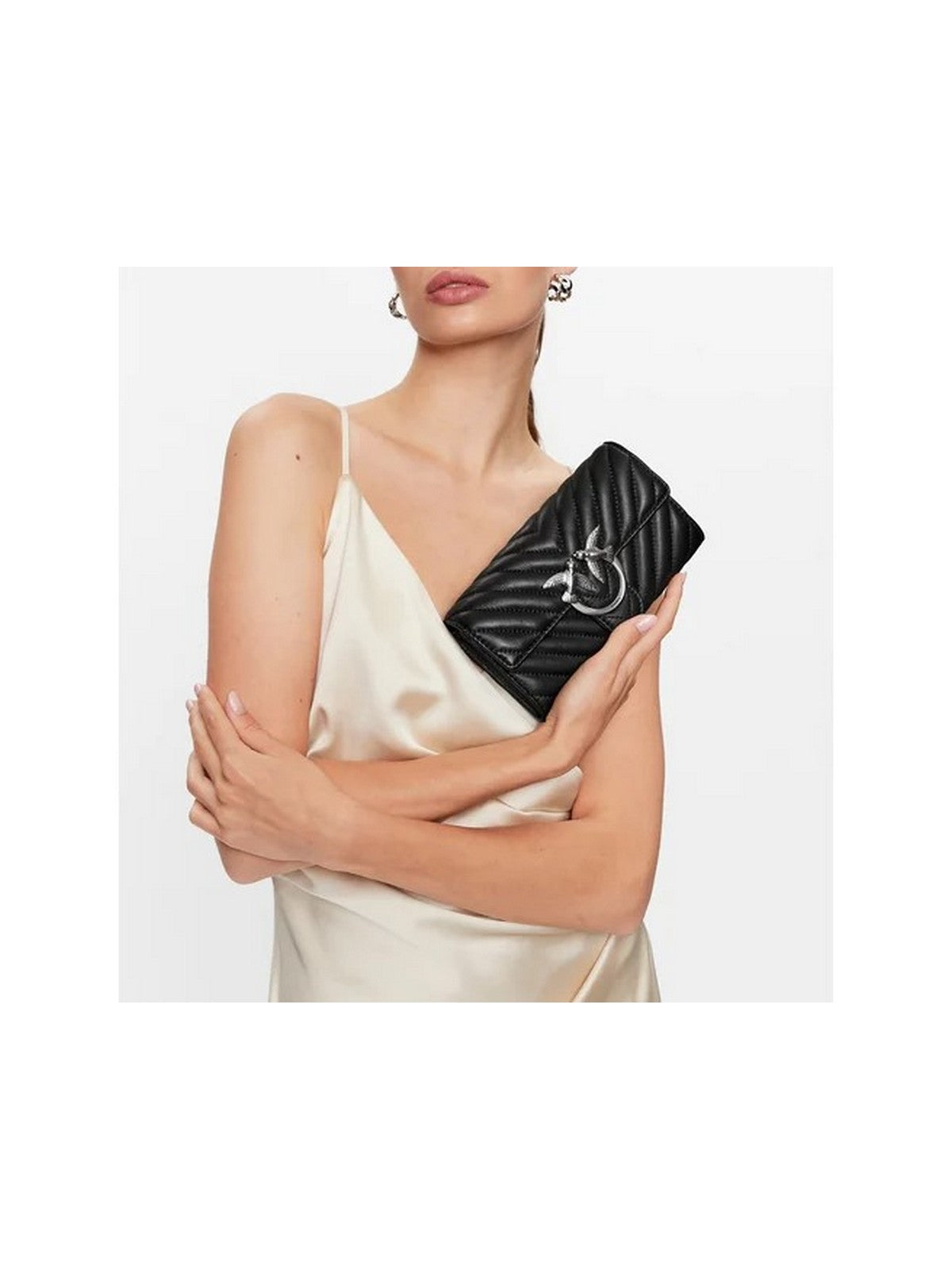 Pinko Frau Bag Love One Wallet 100062-A0gk Z99 Schwarz