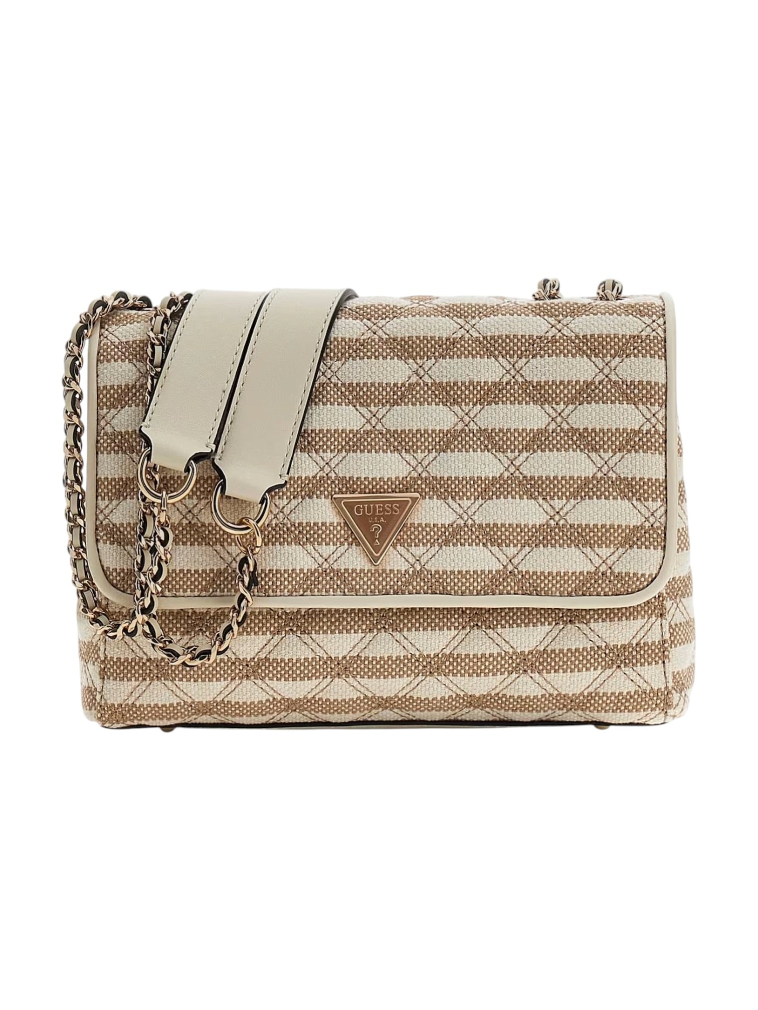 GUESS Borsa Donna GIULLY II 2 COMP CNVRTBLE FLAP HWAG96 73200 TMU TAUPE MULTI