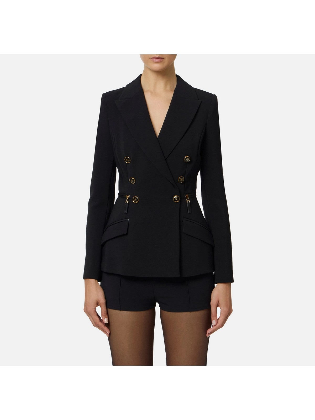 ELISABETTA FRANCHI Giacca Donna GI17256E2 110 Nero gioboutiqueweb