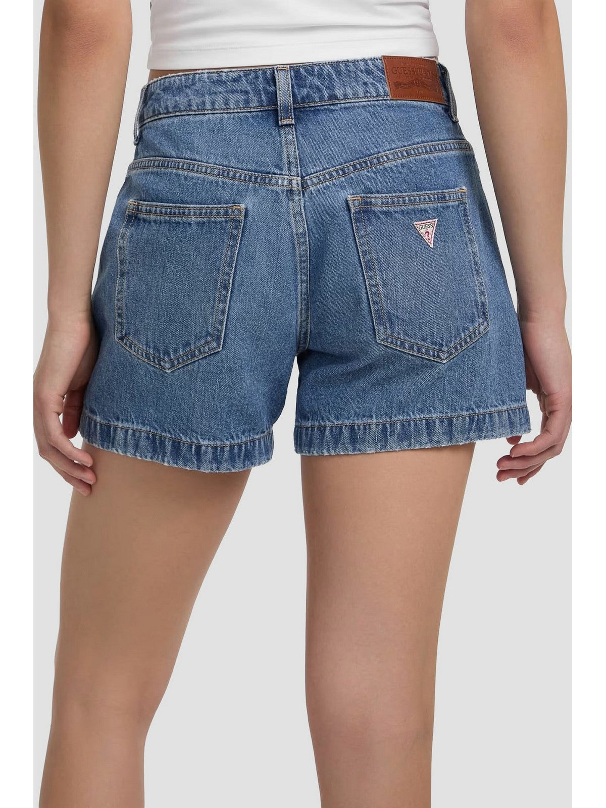 GUESS Pantalocino Donna GJ HIGHWAIST MOM SHORT W5GD0S D5O13 GJLV GJ LIGHT VINTAGE WAS
