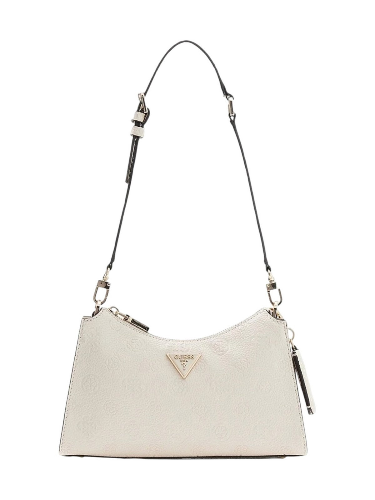 GUESS Borsa Donna CRESIDIA II TOP ZIP SHLDR BAG HWPD98 88180 OFL OFF WHITE LOGO