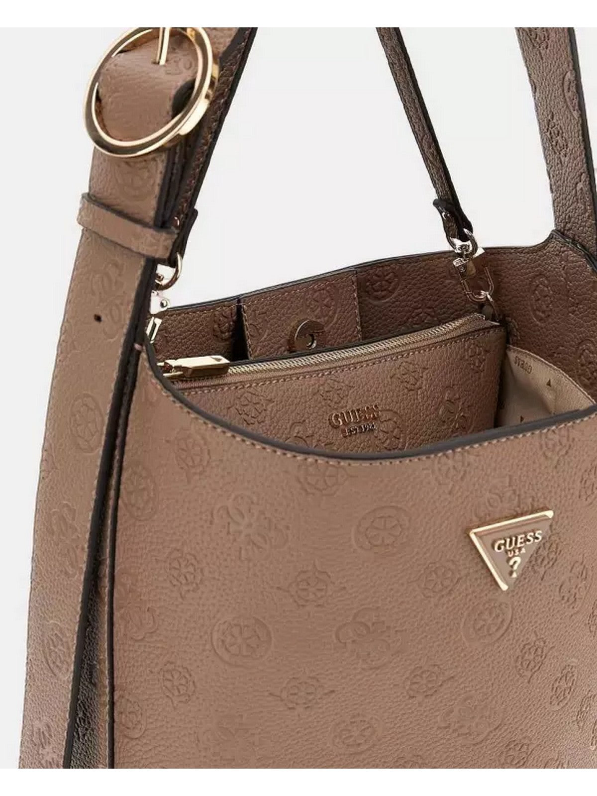 GUESS Borsa Donna CRESIDIA II BUCKET HWPD98 88040 DKO DARK TAUPE LOGO