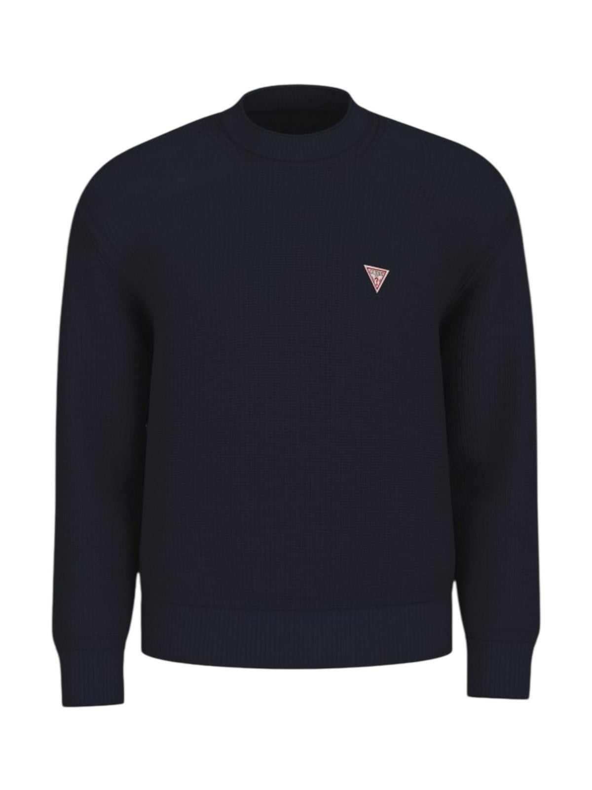 GUESS Maglione Uomo GJ LS CN MINI TRIANGLE SWTR M4BR30 Z3HM1 JBLK Jet Black A996