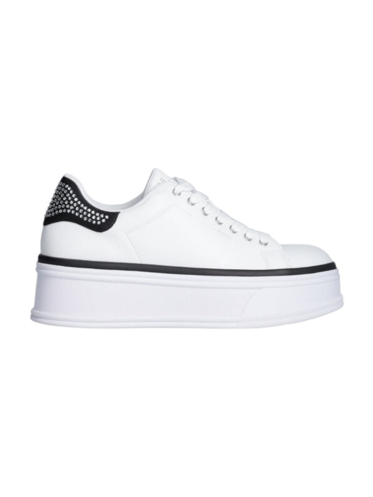LIU JO Sneaker Donna SELMA 16 BA5101PX190 S1005 LEATHER/SATIN WHITE/BLACK gioboutiqueweb