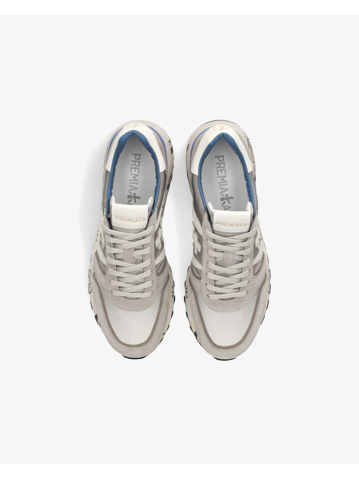 PREMIATA Sneaker Uomo LANDER VAR 8010 LIGHT GREY