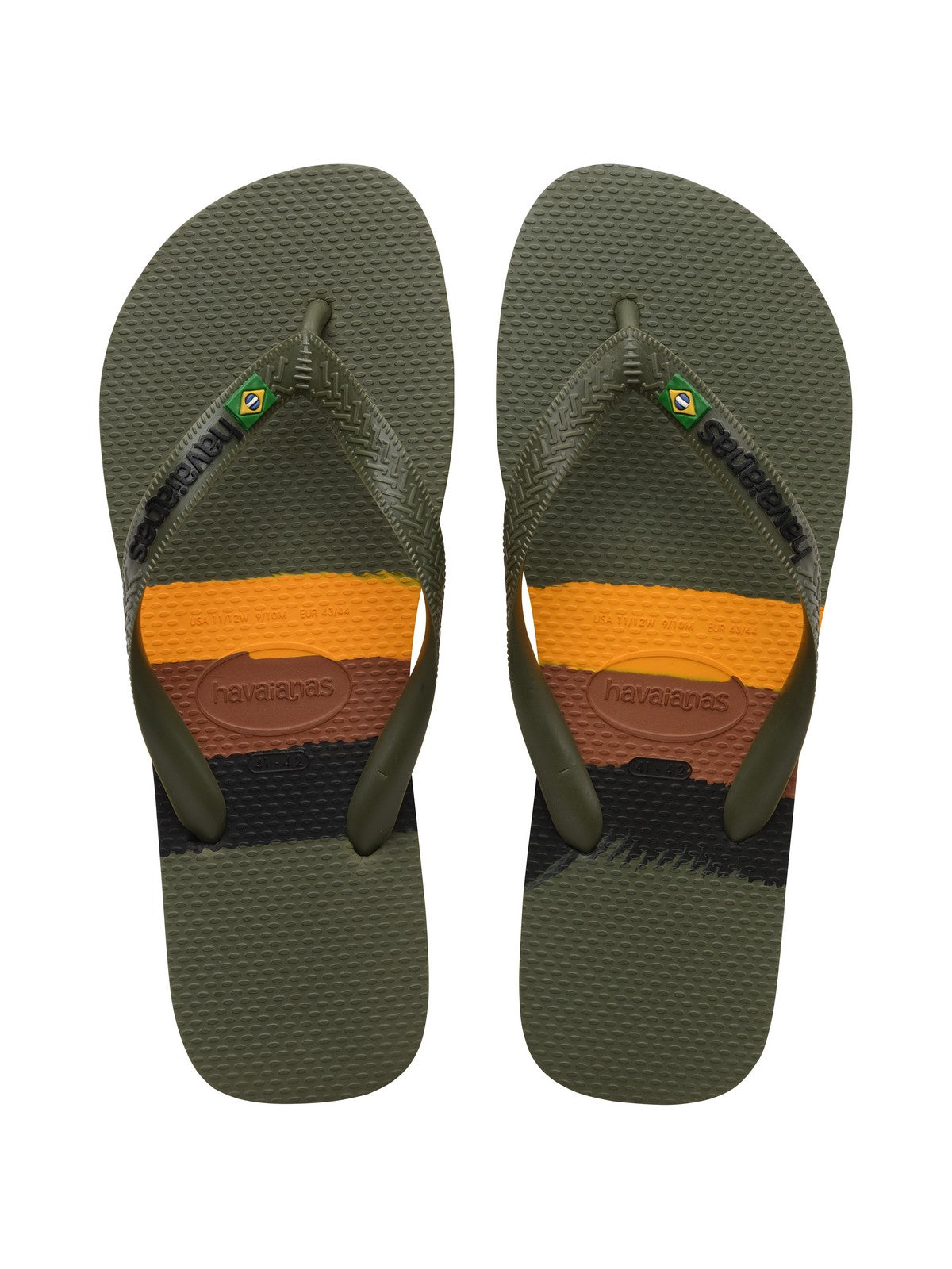 HAVAIANAS Infradito Unisex adulto Hav. Brasil Tech 4147239.0869 Verde gioboutiqueweb