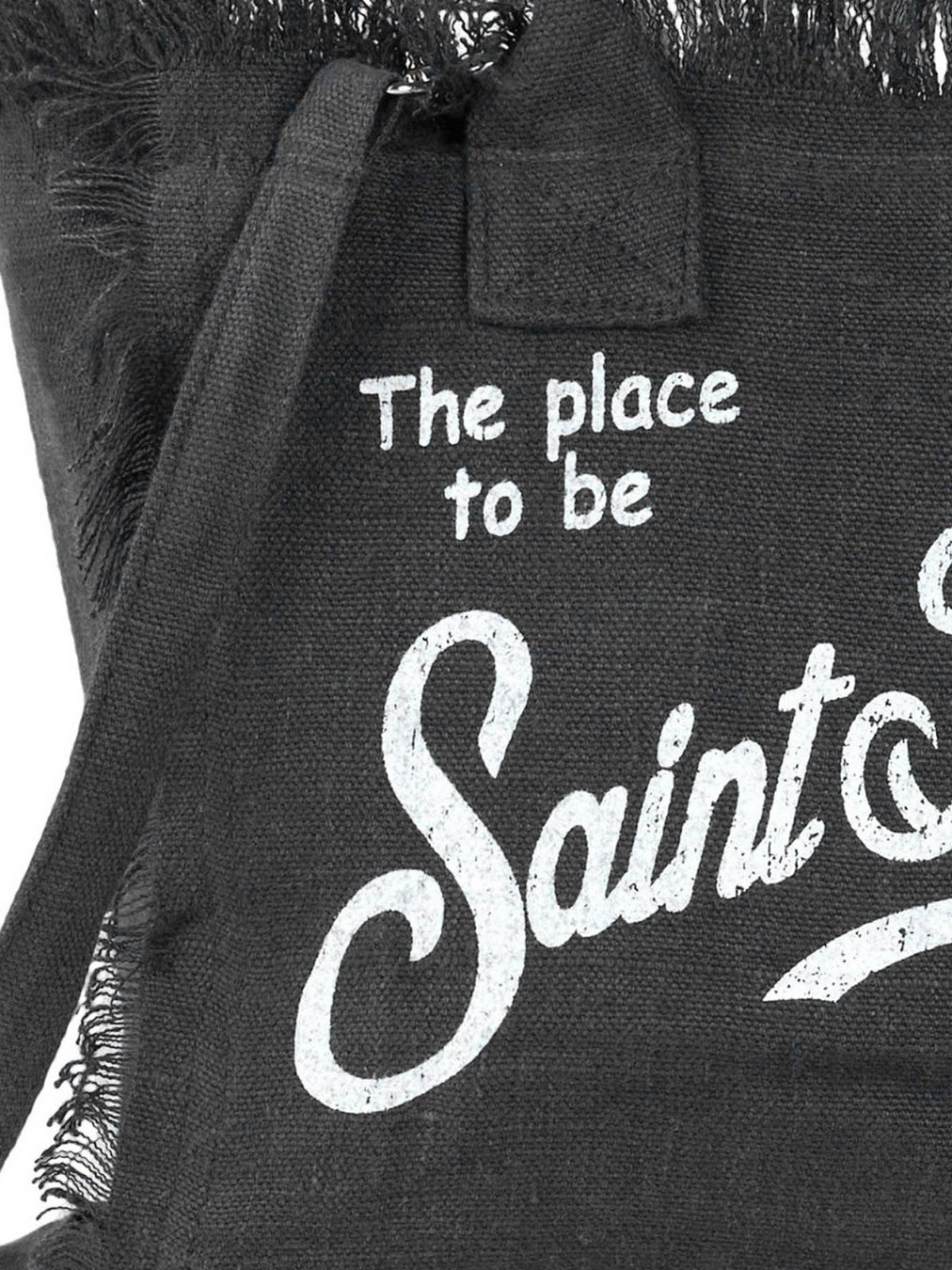 MC2 SAINT BARTH Borsa Donna COLETTE LINEN 02489H LINEN 00 BLACK gioboutiqueweb