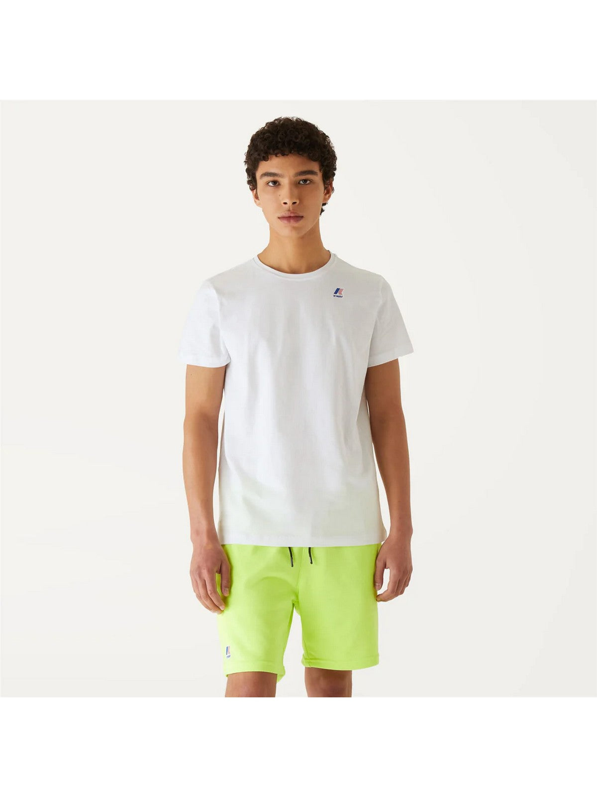 K-WAY T-shirt Uomo Le vrai edouard K007JE0 001 Bianco gioboutiqueweb