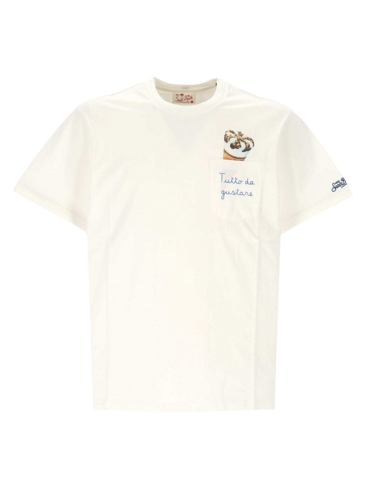 MC2 SAINT BARTH T-shirt Uomo AUSTIN 05605H GELATO GUSTARE 01N EMB