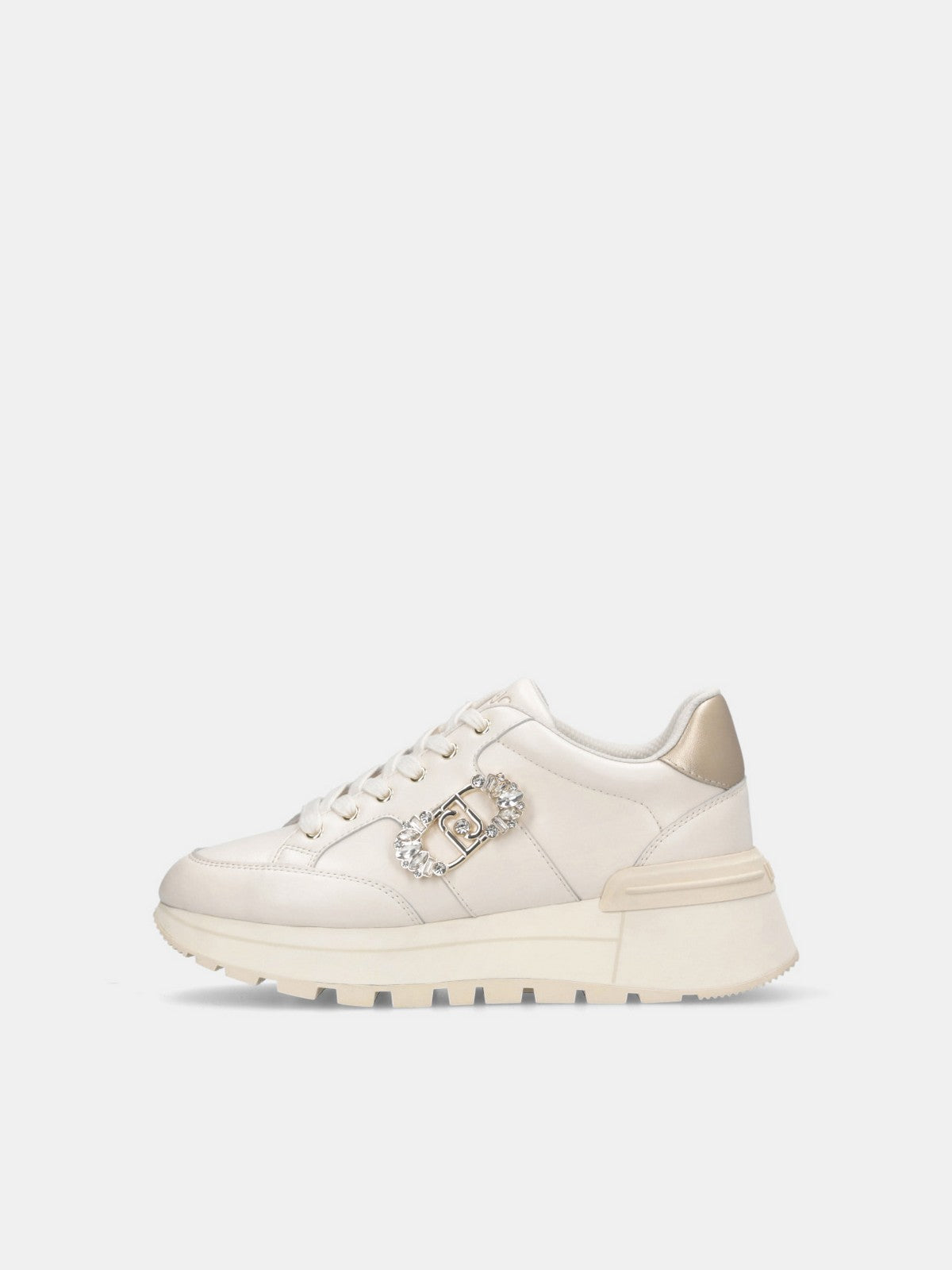 LIU JO Sneaker Donna AMAZING 41 BF5043PX026 S1874 METALLI MILK/LIGHT GOLD