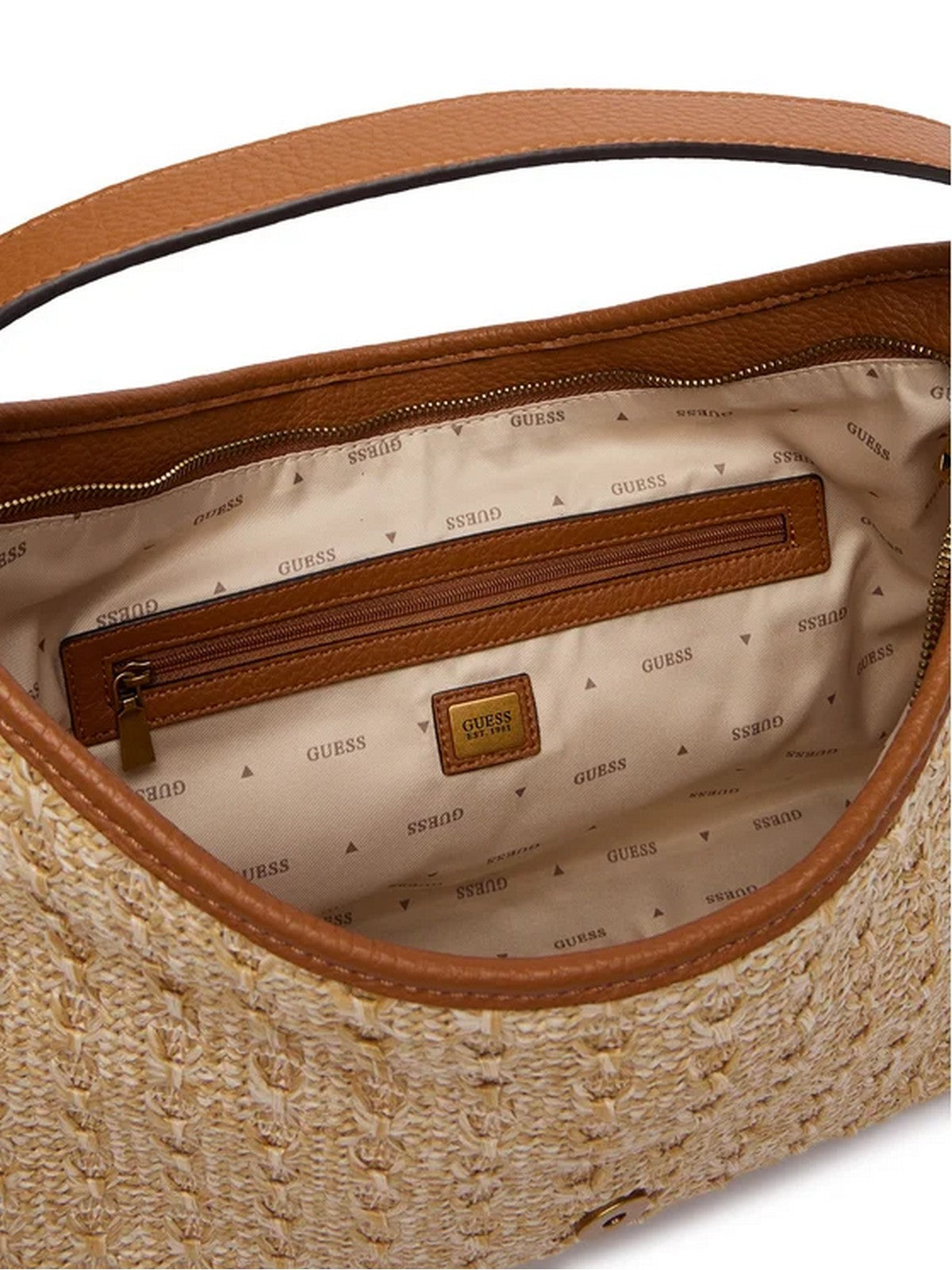 GUESS Borsa Donna CAMDEN SHOULDER BAG HWRB93 08180 NTC NATURAL/COGNAC