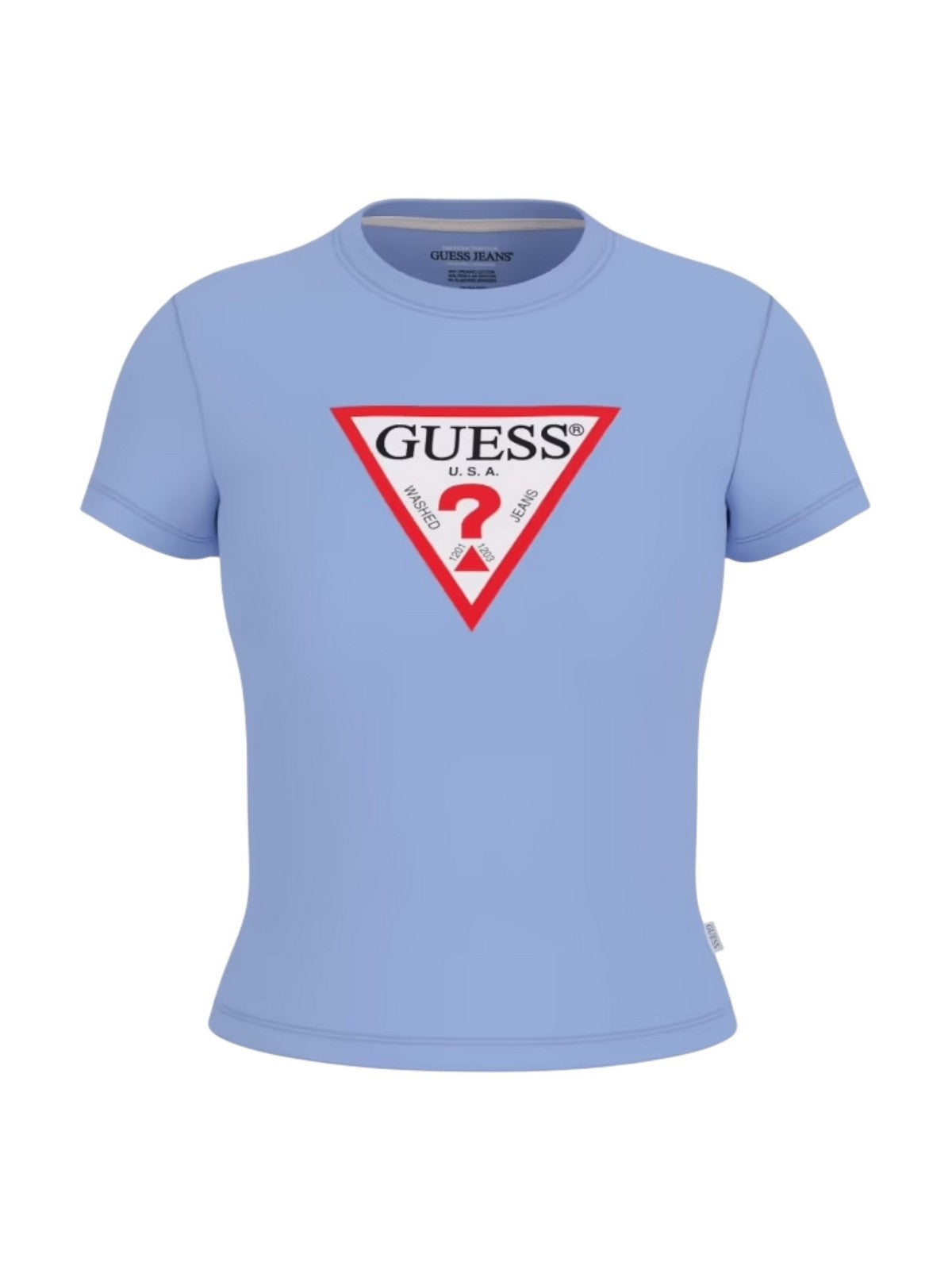 GUESS T-shirt Donna GJ SS CN SLIM ICONIC TEE W4YI04 J1314 G7CP FRESH ZENDY BLUE gioboutiqueweb