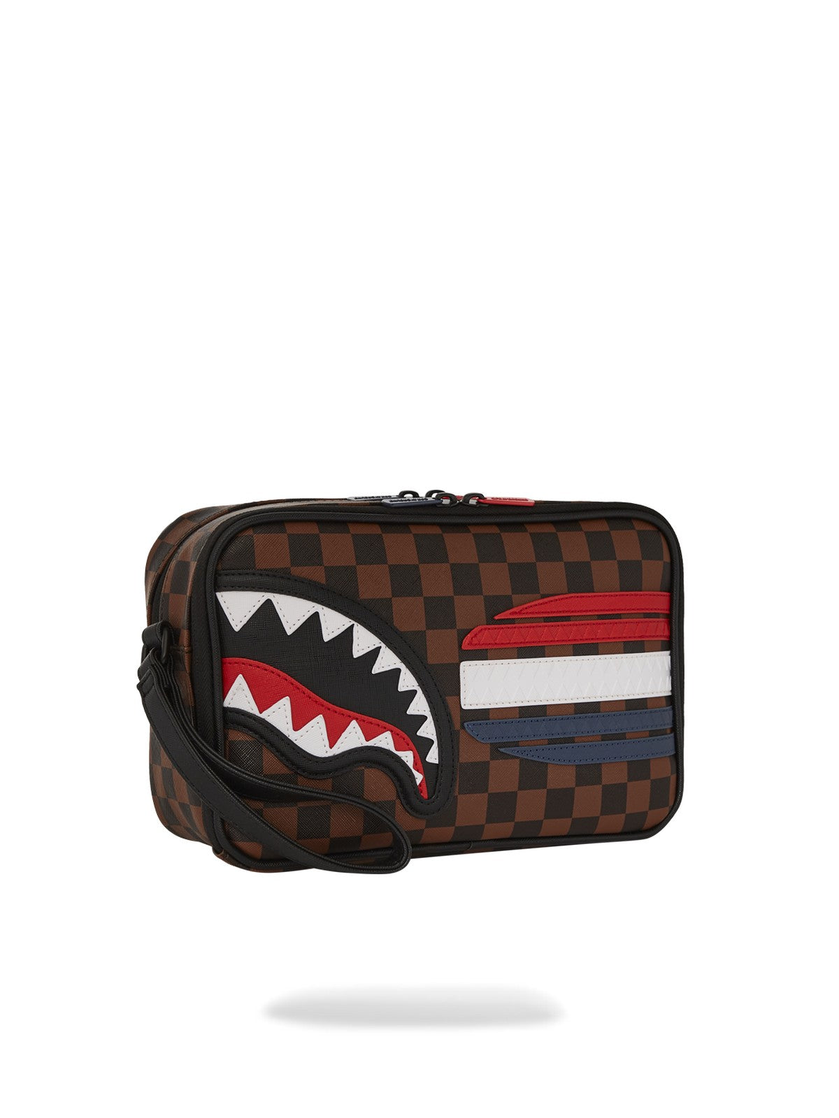 SPRAYGROUND Pochette Uomo MACHINE FRANCAISE TOILETRY 910B7492NSZ Marrone gioboutiqueweb