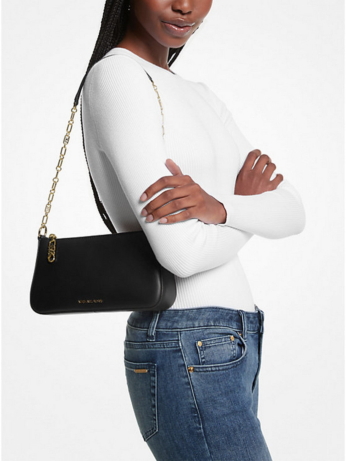 MICHAEL KORS Borsa Donna Empire 32H3G8EW6L 001 BLACK gioboutiqueweb