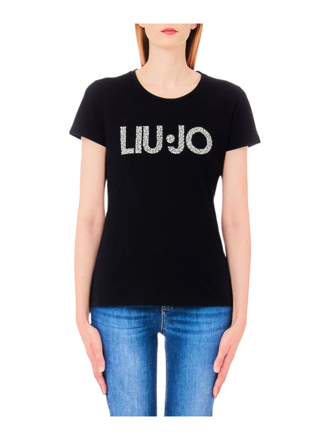 LIU JO WHITE T-Shirt e Polo Donna MA4322J5904 N9332 Nero gioboutiqueweb