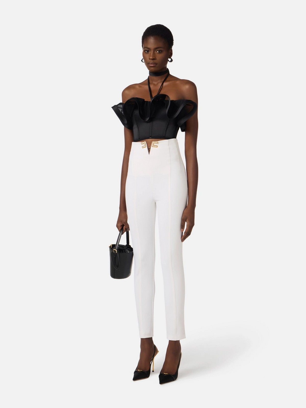 ELISABETTA FRANCHI Top Donna TO03962E2 110 Nero